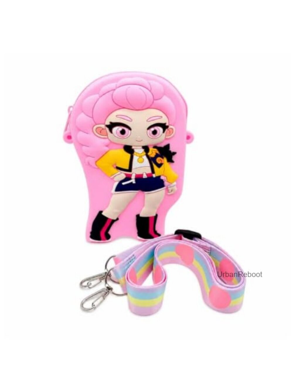 Silicone Anime Cartoon Crossbody Bag Mini Zippered Wallet